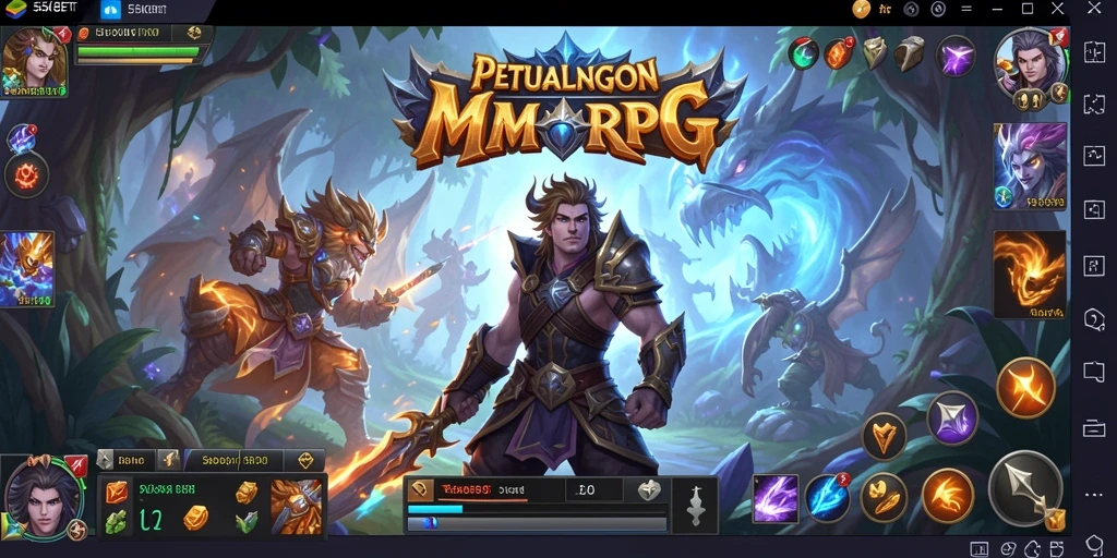 Screenshot gameplay seru di dunia MMORPG 55KBET.