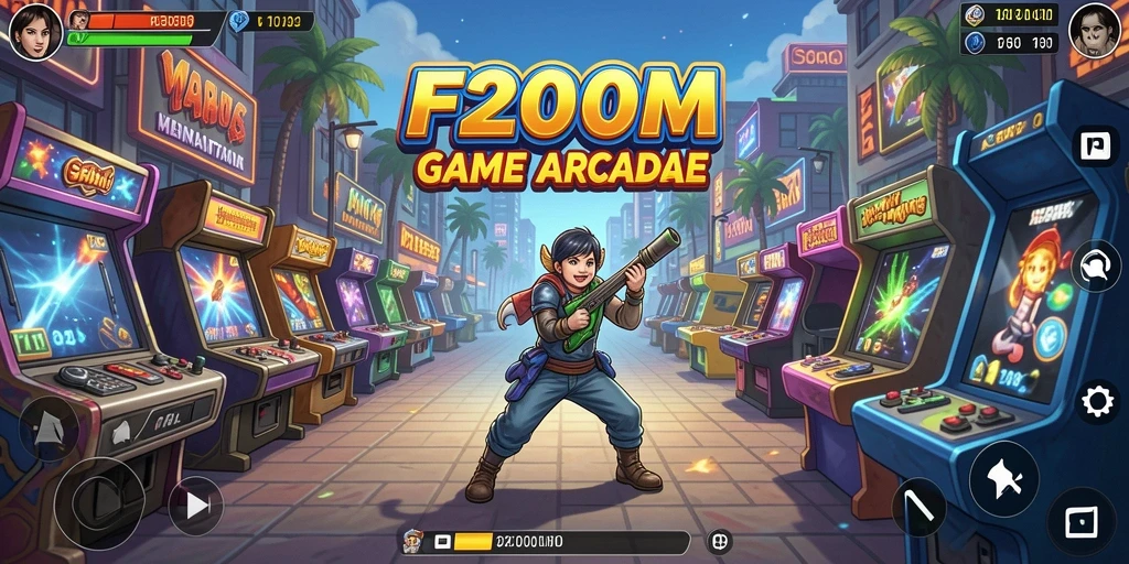 Screenshot gameplay F200M menampilkan aksi seru dan grafis yang menawan.