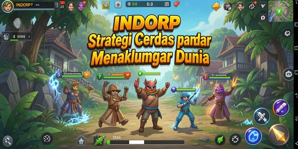 Tampilan gameplay <strong>INDORP</strong> dengan strategi yang mendalam.