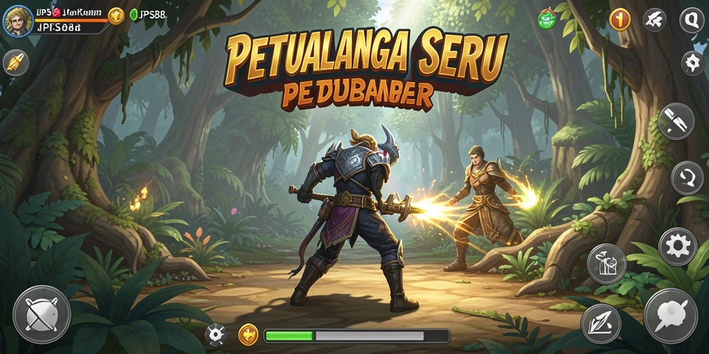 Tampilan gameplay JPS88 yang menampilkan aksi petualangan dan eksplorasi.