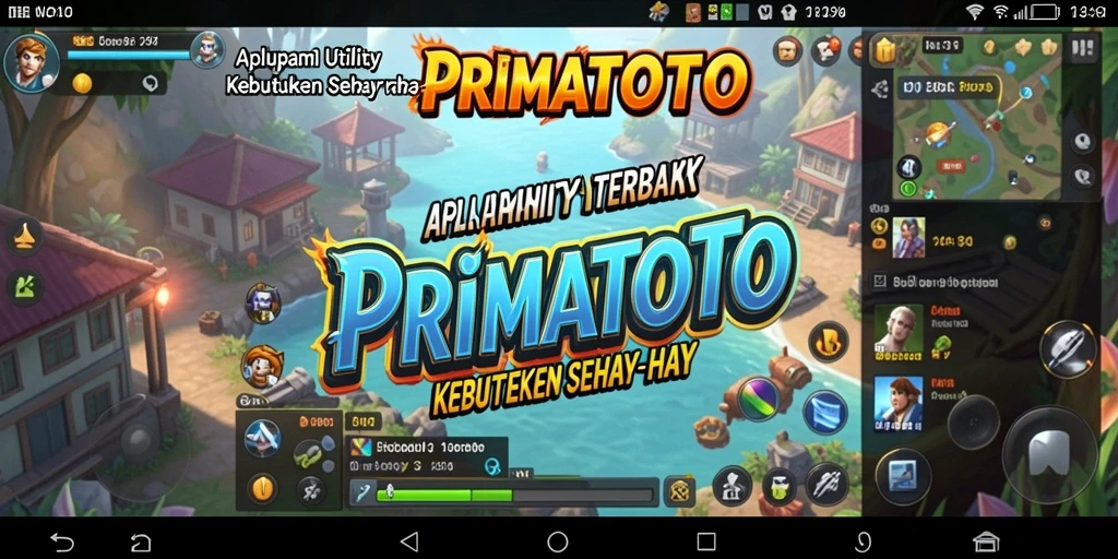 Tampilan antarmuka PRIMATOTO yang menarik dan informatif.
