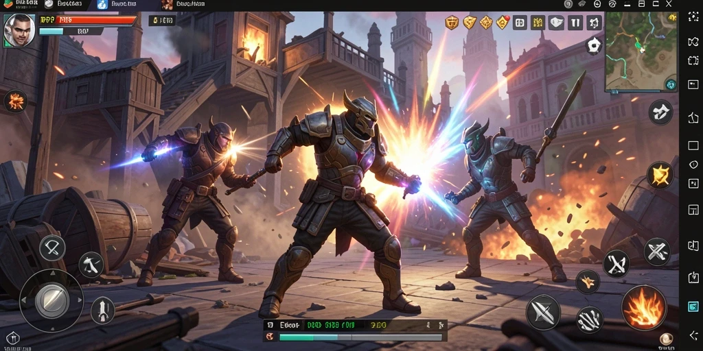 Tampilan gameplay RP8 dengan pertarungan yang mendebarkan.