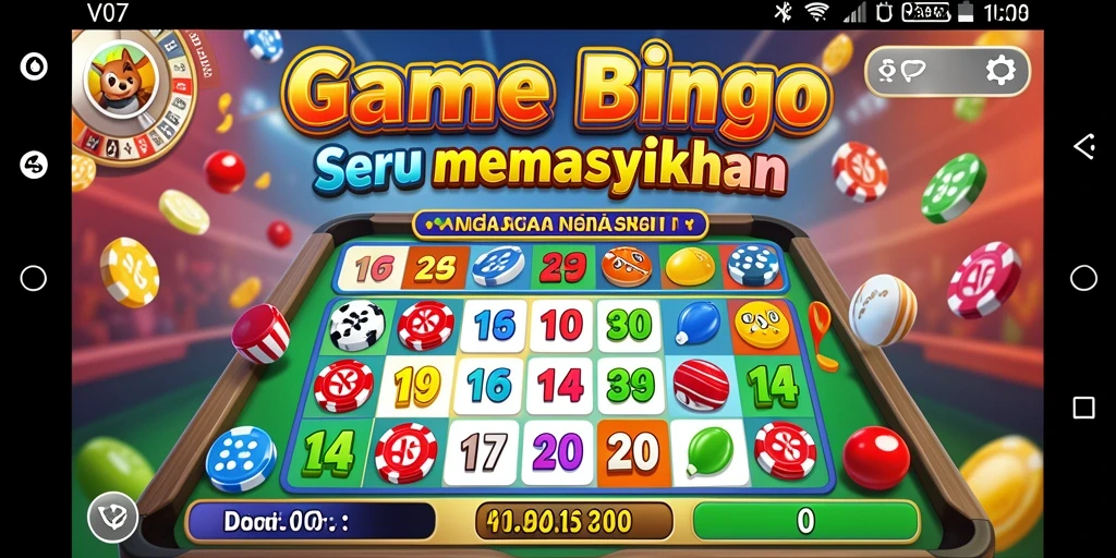 Tampilan gameplay Bingo V07 yang seru dan interaktif.