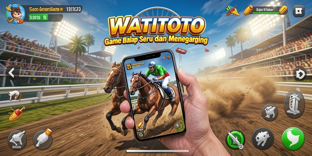 Gameplay seru dari WATITOTO dengan balapan mendebarkan.